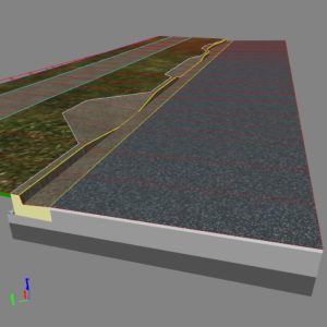 Design of residential road with driveways and pram ramps using 12d Model
